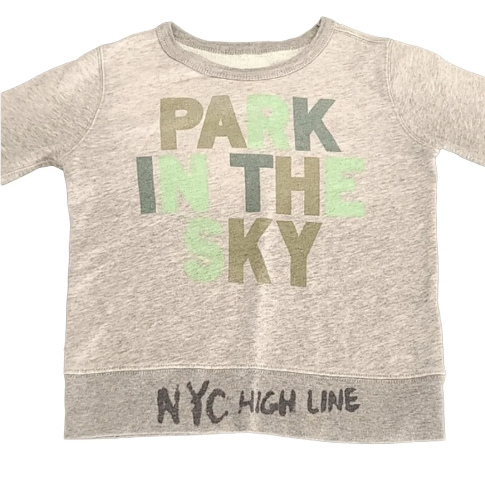 CREWCUTS x HIGH LINE Graphic Crop Sweatshirt Girls 8 Park in the Sky NYC LIMITED - Picture 4 of 12